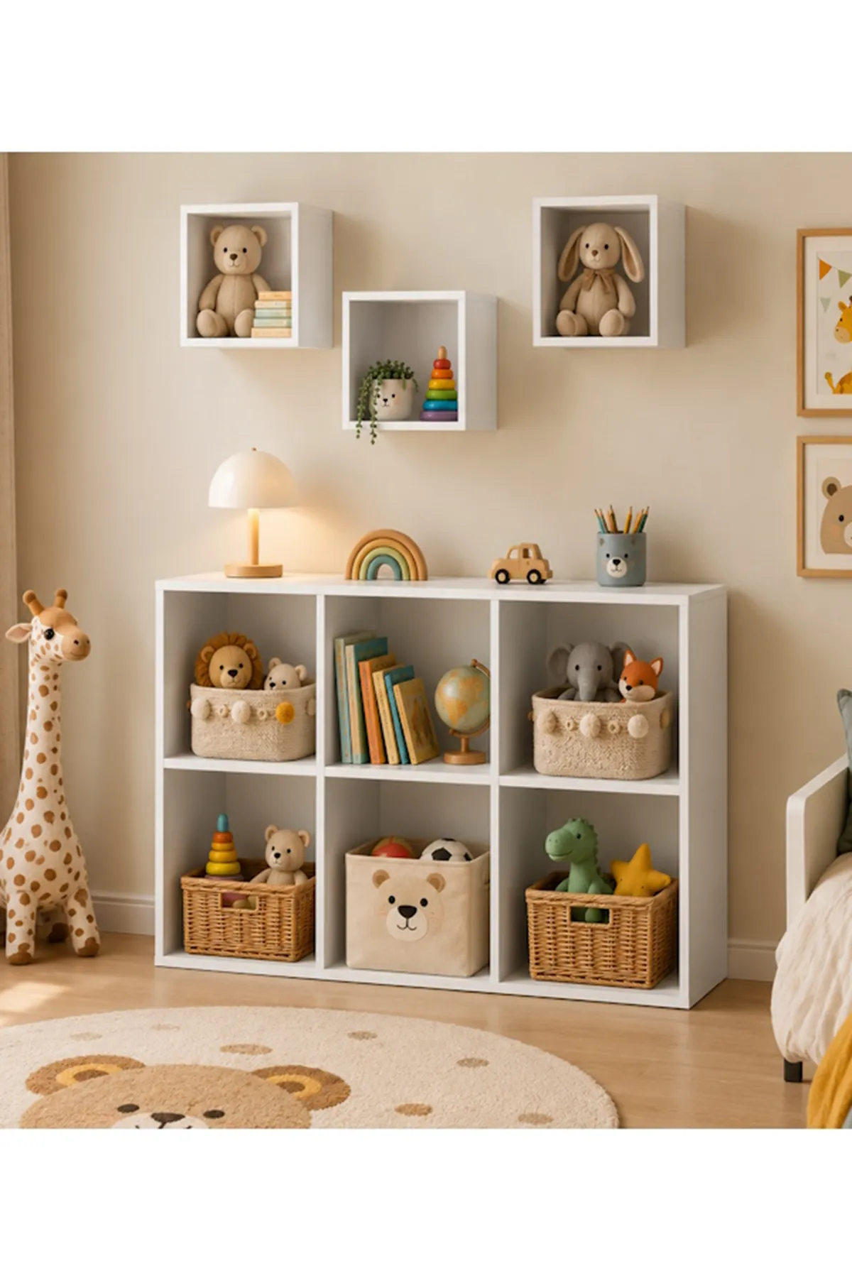 Lozan Modern Yatay Kitaplık&organizer&düzenleyici&çok Amaçlı Dolap&Uçan dolap