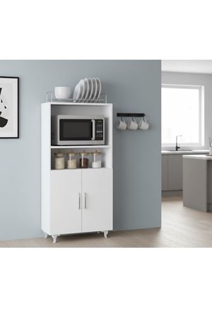 2 Kapaklı Mini Fırın Ve Mikrodalga Dolabı