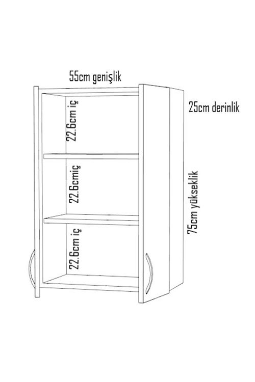 İki Kapaklı Dolap