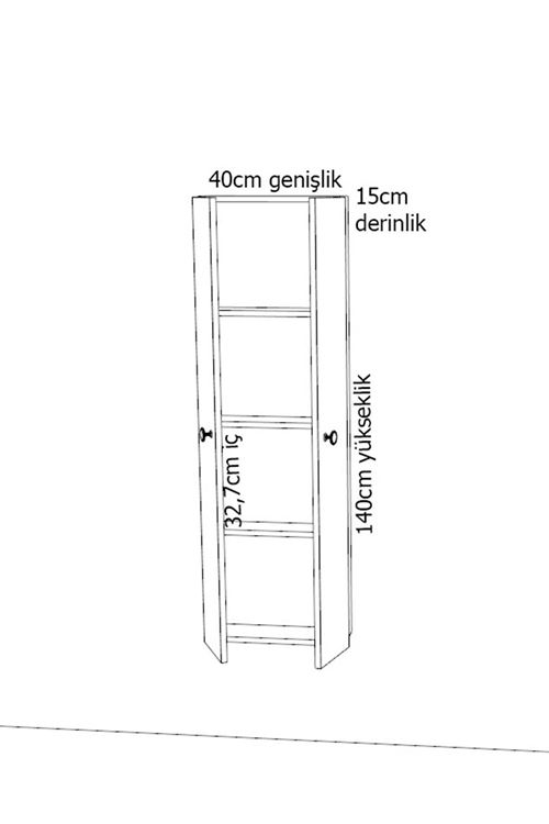 atina dar çok amaçlı dolap & dar banyo dolabı